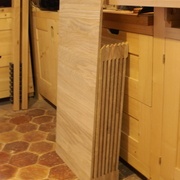 Panneaux et traverses collés