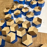 Découpes en hexagones de 40mm d’épaisseur