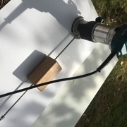 Le voilà monté sur la défonceuse