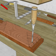 **3/** Entaillage classique .