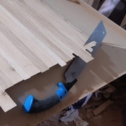 premier arasement à la scie japonaise