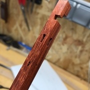 Après la finition aux ciseaux à bois