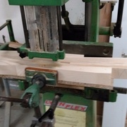 réalisation des mortaise pour les petites traverses