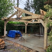 Il ne reste plus que les pannes intermédiaires ! Les tâches noires sont dues aux étincelles de la disqueuse ... :(