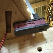 le tracé du tenon par le dessous