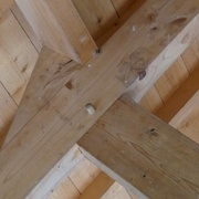 fig 3 assemblage de contrefiche tenon mortaise classique (+ de 60°)