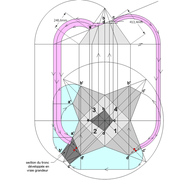 **D/** Tracé complet de la sections de troncs en vraie grandeur!