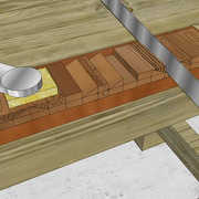 2 Nous bûchons chaque fois une entaille positive et sa négative immédiatement après