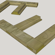 Pièce d'apprentissage petit cadre Raccordements de feuillures.