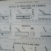 Rabots ronds, mouchettes, Aux Forges de Vulcain 1912