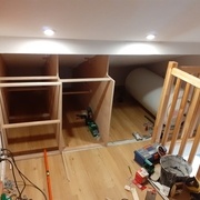 Assemblage de la structure par flancs