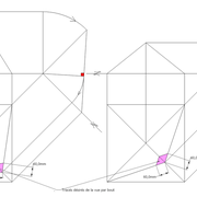 **2/ bis**  exemples de vues par bouts de même largeur de faces déformées par l'angle de corroyage !