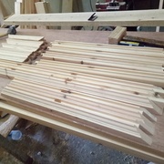 manton ,traverce et chandel pour l'assemblage du panneau