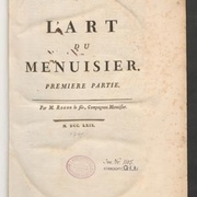 L'art du menuisier par Roubo