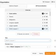 Ma formule pour l'export du chant sous une autre forme