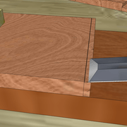 **6/** Les pentes des queues d'arondes sont terminées au ciseau précisément .