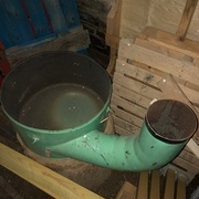 Le "collecteur" de copeaux (ici à l'envers par rapport au sens de montage)