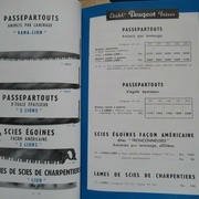 Passepartouts vana-lion et lion, Peugeot Frères 1950