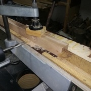 Mortaise avec un angle de 3°