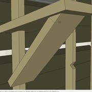 Modification du plan : les équerres seront inclinées de 10° vers le haut