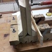 Collage des blocs de serrage