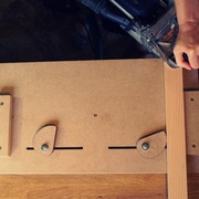 Travail en boit de coupe d'onglet