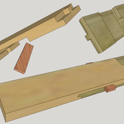 La pièce d'apprentissage : Enture à trait de Jupiter du menuisier.