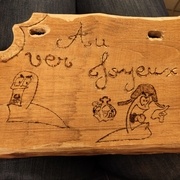 Le résultat après le pyrograveur