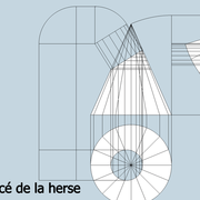 fig 1/ Tracé de la herse de la coupe biaise