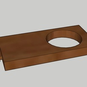 Première modélisation pour les portes gobelets