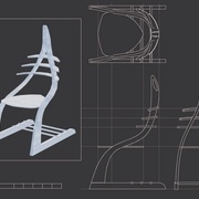 voici l'une des premières modélisation de la chaise
