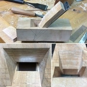 Oreillons taillé et coin ajusté