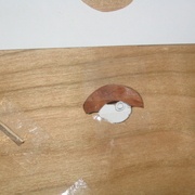 Après découpe et mise en place de la pièce