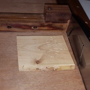 L'exemplaire de  Boris sur la planche à recaler