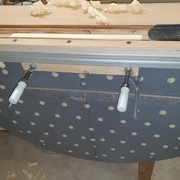 Rabotage d'un chant dans le sens du fil