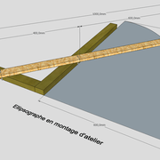 Tracé de l'ellipse depuis un ellipsographe :
