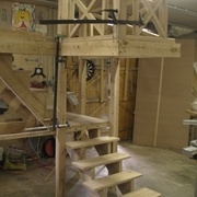 exemple d escalier construit  avec sa cage fabriqué en atelier ( jeanco77)