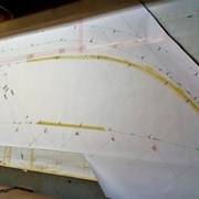 Main courante et poteau de départ