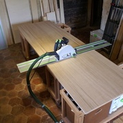 Sectionnement du panneau plaqué