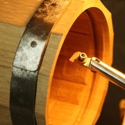 jable réalisé au tour a bois avec plaquette fait maison