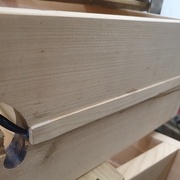 Cache du câble avant ponçage final