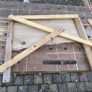 report du tablettage sur le plateau en chêne