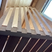 Le garde corps de la plateforme