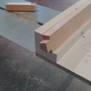 pièce d'essai sur le gabarit