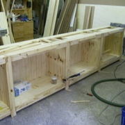 montage a blanc des module bas