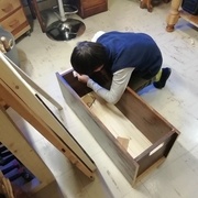 Fixation des clapets avec de la ficelle