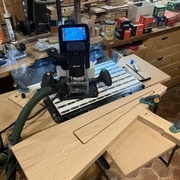 Usinage de l'évidement central à la Shaper sur 6mm seulement