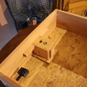 La bille est dans le trou d'entrée