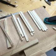 16 bandelettes de 140mm à raboter à 3mm