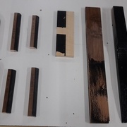 Différents essais de teinte